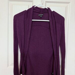 Express Women's Deep Purple Cardigan